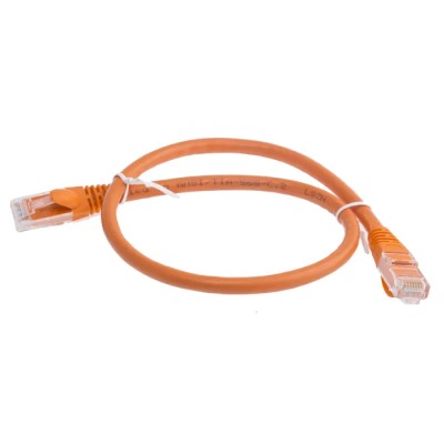 RS PRO Cat6 Ethernet Cable, 0.5 m, Orange RJ45 Male to RJ45 Male U/UTP Low Smoke Zero Halogen 738-8518