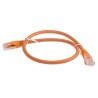 RS PRO Cat6 Ethernet Cable, 0.5 m, Orange RJ45 Male to RJ45 Male U/UTP Low Smoke Zero Halogen 738-8518