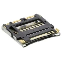 Hirose DM3 8 Way Right Angle Hinged MicroSD Memory Card Connector, Solder DM3C-SF