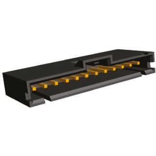 TE Connectivity AMPMODU MTE Series Straight Through Hole 12 Contact PCB Header 2.54 mm Pitch 1 Row Shrouded 6-104363-1