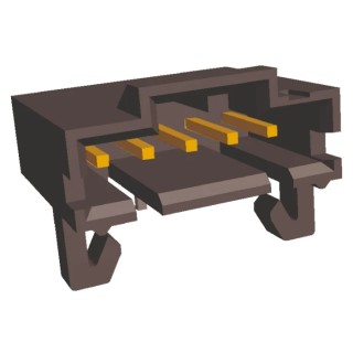 TE Connectivity AMPMODU MTE Series Right Angle Through Hole PCB Header 5 Contacts 2.54mm Pitch 1 Row Shrouded 5-103673-4