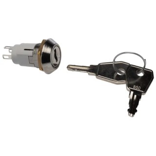 Lorlin Key Switch SPDT 1A 2-Way Common-Key Fibreglass Reinforced Polyamide HRL-5-E-S-2-RS