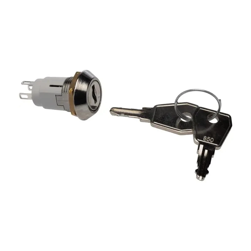Lorlin Key Switch SPDT 1A 2-Way Common-Key Fibreglass Reinforced Polyamide HRL-5-E-S-2-RS