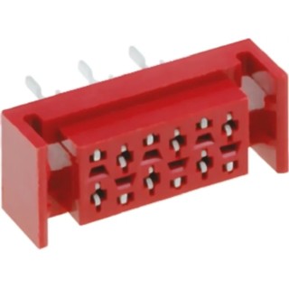Amphenol Communications Solutions TMM Series Straight Through Hole PCB Socket 6-Contact 2 Row 2.54 mm Pitch TMM-4-L-06-1