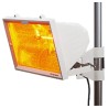 Knightsbridge 1.3 kW Infrared Heater, Pillar Mount, Type G British 3-Pin Plug HEOD1309W