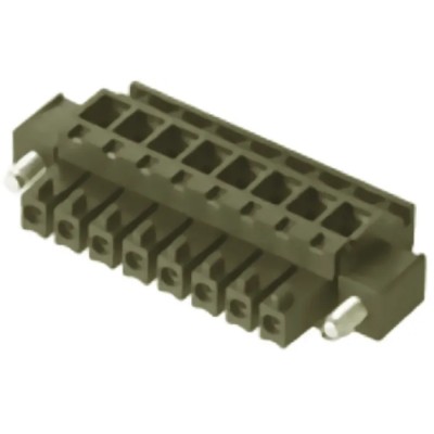 Weidmüller Pluggable Terminal Block 10-Contact 3.81 mm Pitch 1 Row 320V 17.5A Nylon Housing Screw Connection Male 1798820000