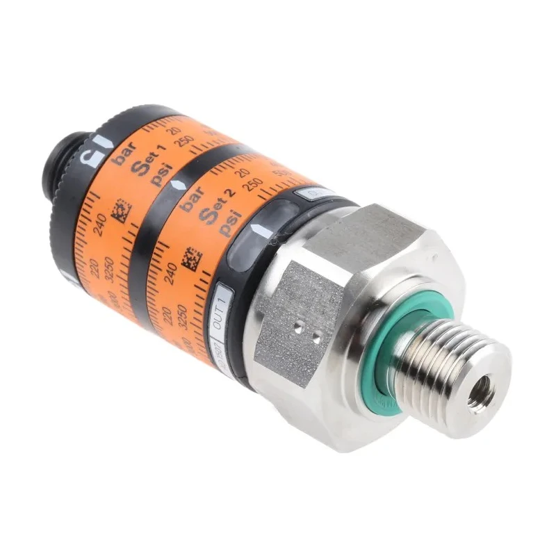 ifm electronic Dual Output Pressure Switch 0 bar 250 bar, DC PNP, 32V, IP67, Stainless Steel Housing PK7521