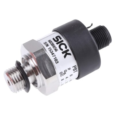 SICK PBT Series Pressure Sensor Current Output 0 bar to 400 bar Gauge Reading Stainless Steel Housing PBT-RB400SG1SSNAMA0Z