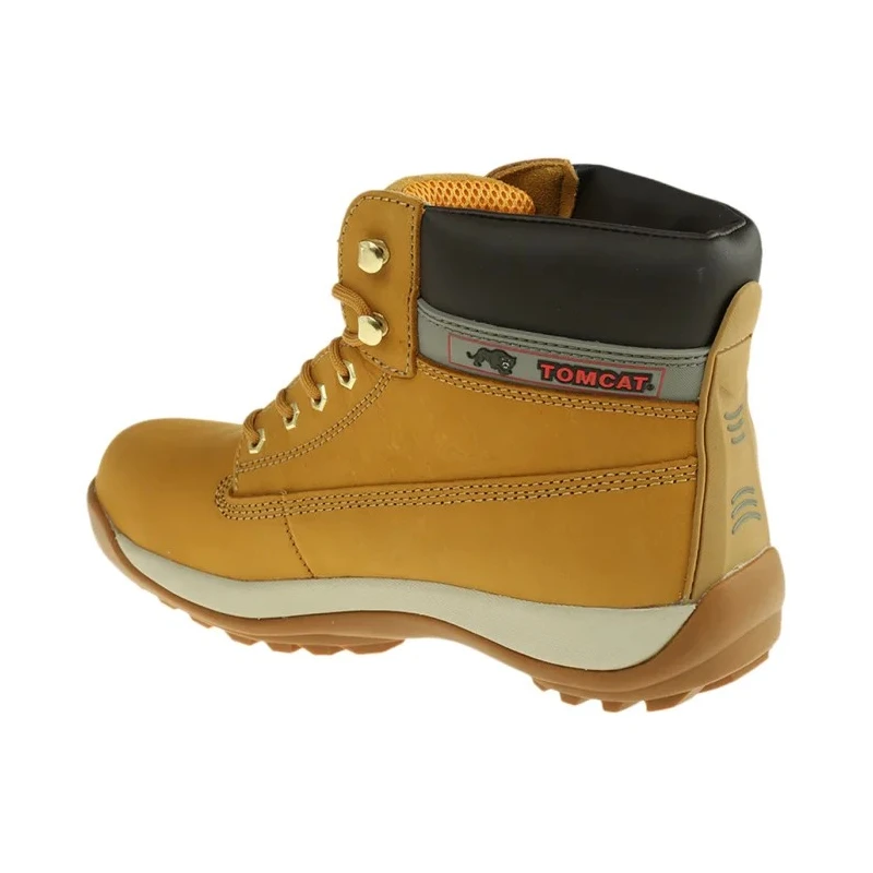 Rockfall Honey Steel Toe Capped Men's Ankle Safety Boots Lace Up, Size EU 43, UK 9, US 10, Leather Upper, Composite TC35