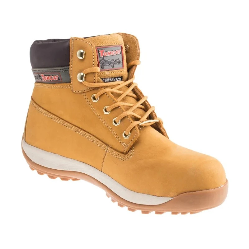 Rockfall Orlando Honey Steel Toe Capped Men's Ankle Safety Boots Size UK 10 EU 44, EN ISO 20345:2011, Lace Up 739-7856