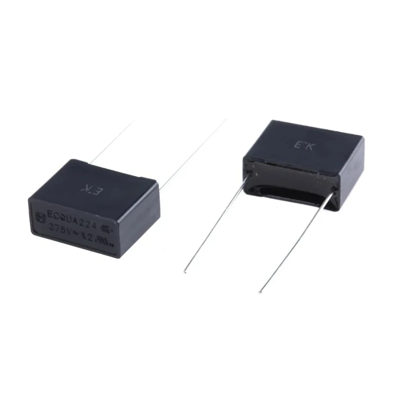 Panasonic ECQUA Film Capacitor X2, 220 nF, ±10 %, 275 V AC, Through Hole Mount ECQUAAF224K