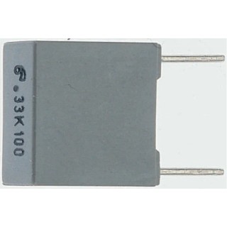 Panasonic ECQUA Film Capacitor X2, ±20 %, 330 nF, 275V AC, Through Hole ECQUAAF334M