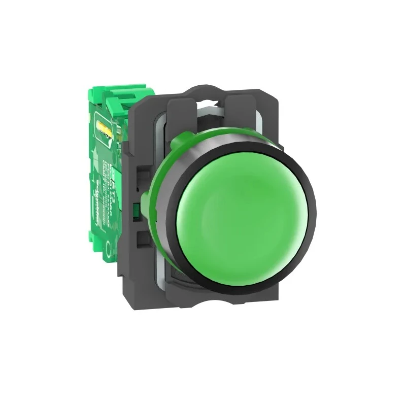Schneider Electric Harmony XB5 Series Illuminated Radio Control Switch 22 mm Cutout Green LED IP66 IP67 IP69K ZB5RTA3