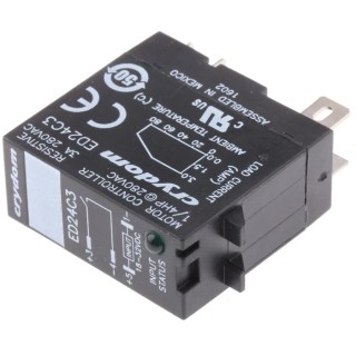 Crydom ED Series Solid State Relay 3A Load DIN Rail Mount 280Vrms Load 32V dc Control ED24C3