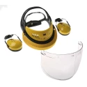 3M Yellow Grey Clear Polycarbonate Face Shield with Face Guard Resistant To Impact Protection G500V5FH510-GU