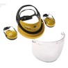 3M Yellow Grey Clear Polycarbonate Face Shield with Face Guard Resistant To Impact Protection G500V5FH510-GU