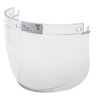 3M Clear Polycarbonate Visor with Face Guard Resistant to Molten Metal and Liquid 5F-1