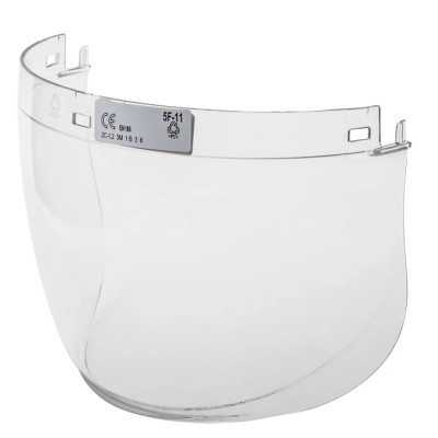3M Clear Polycarbonate Visor with Face Guard Resistant to Molten Metal and Liquid 5F-1
