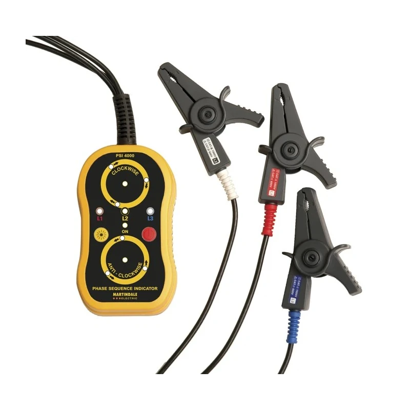 Martindale Phase Rotation Tester 45 Hz to 65 Hz Frequency Range, 150V to 1000V AC Max Voltage PSI4000