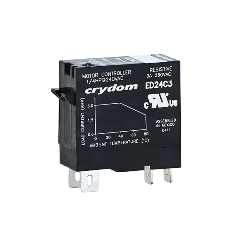 Crydom ED Series Solid State Relay, 3A Load, DIN Rail Mount, 280 Vrms Load, 15V DC Control ED24D3