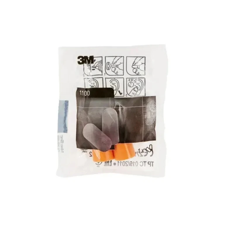 3M 3M 1100 Series Orange Disposable Ear Plugs 500 Pairs 35 dB Noise Reduction 1100-PD