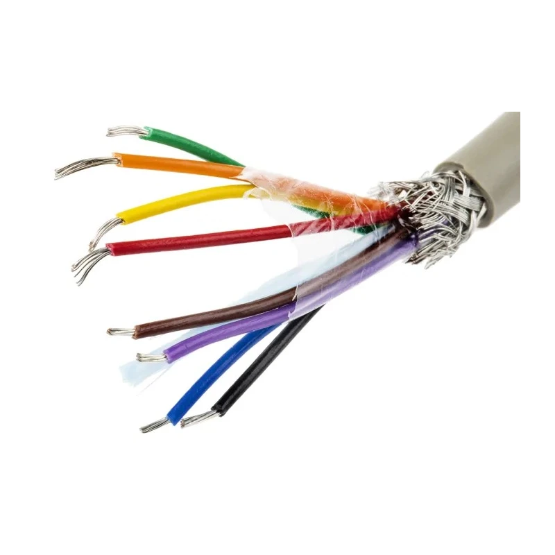 Alpha Wire Pro-Tekt Series Data Cable 8 Cores 0.23 mm² 50 m Grey Sheath Polyvinyl Chloride B953083 GE321