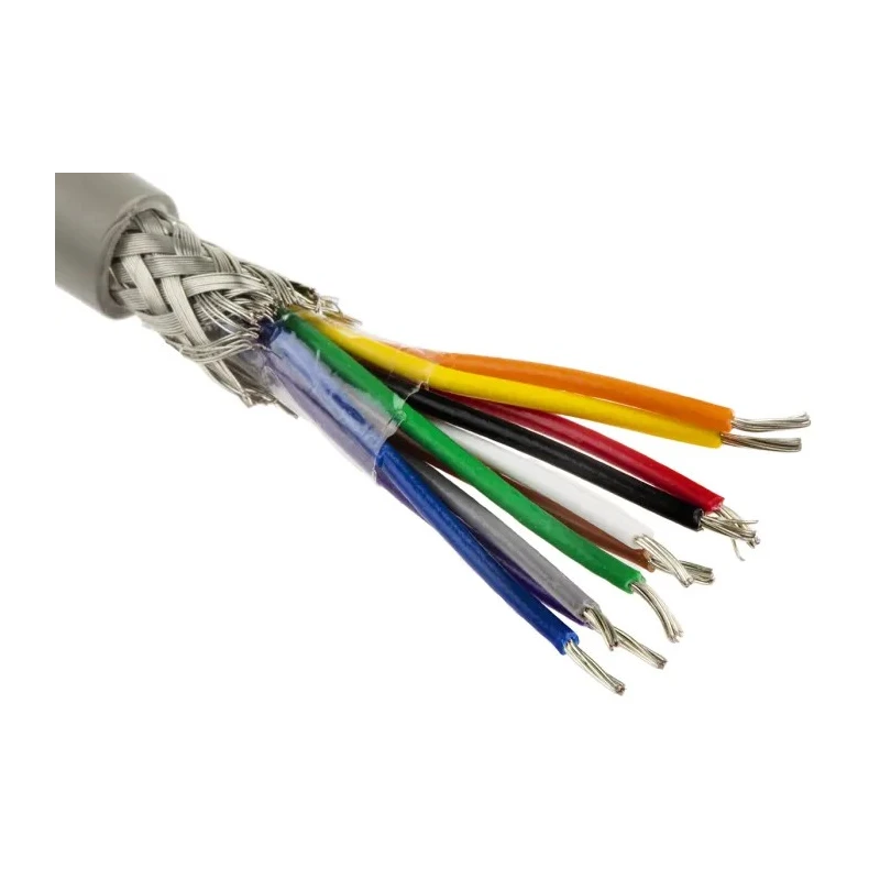 Alpha Wire Pro-Tekt Series Data Cable 10 Cores 0.23 mm² 50 m Grey Sheath Polyvinyl Chloride B953103 GE321