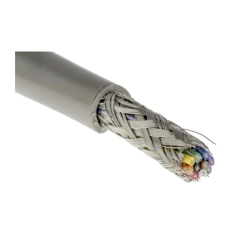 Alpha Wire Pro-Tekt Series Data Cable 10 Cores 0.23 mm² 50 m Grey Sheath Polyvinyl Chloride B953103 GE321