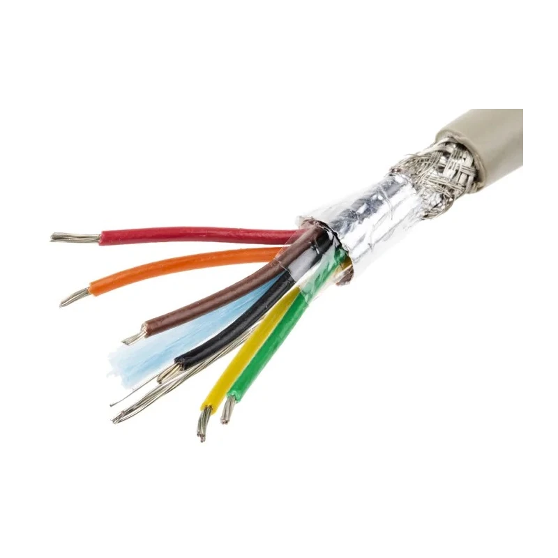 Alpha Wire Pro-Tekt Series Data Cable 6 Cores 0.23 mm² 50 m Grey Sheath Polyvinyl Chloride B953064 GE321
