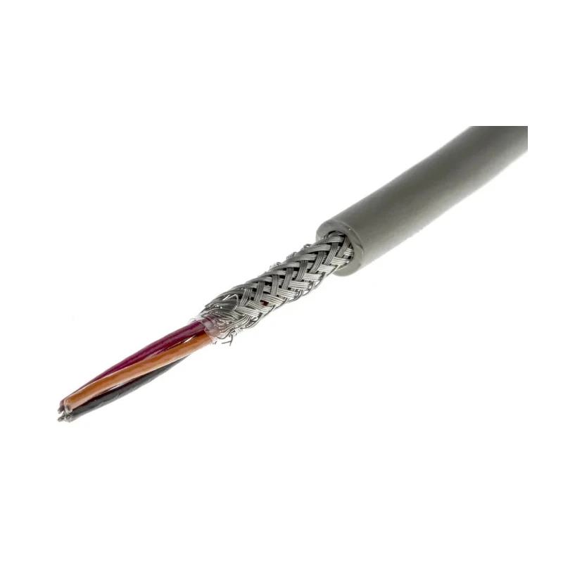 Alpha Wire Pro-Tekt Series Data Cable 4 Cores 0.35 mm² 50 m Grey Sheath Polyvinyl Chloride B954043 GE321