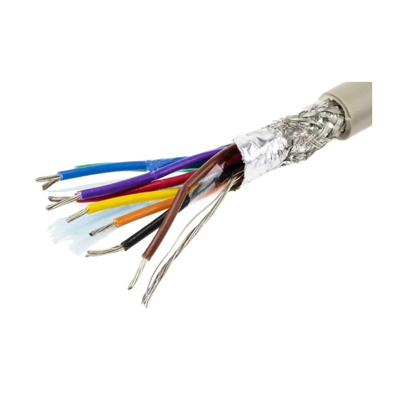 Alpha Wire Pro-Tekt Series 8 Cores 0.23 mm² Shielded Data Cable 50 m Grey PVC Sheath B953084 GE321