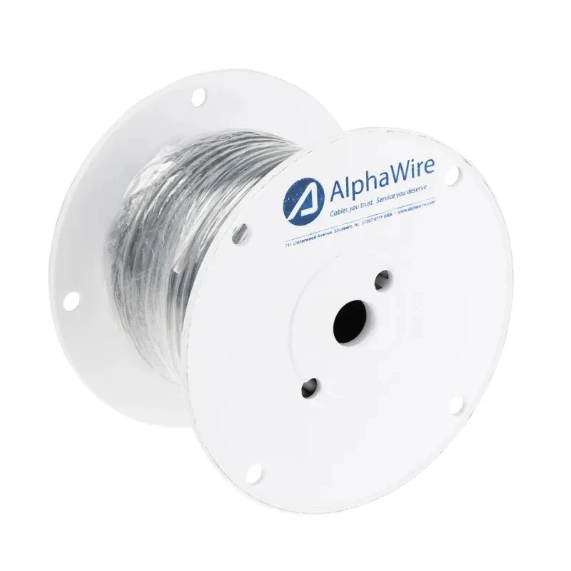 Alpha Wire Pro-Tekt Series Data Cable 2 Cores 0.35 mm² 50 m Grey Polyvinyl Chloride Jacket B954024 GE321