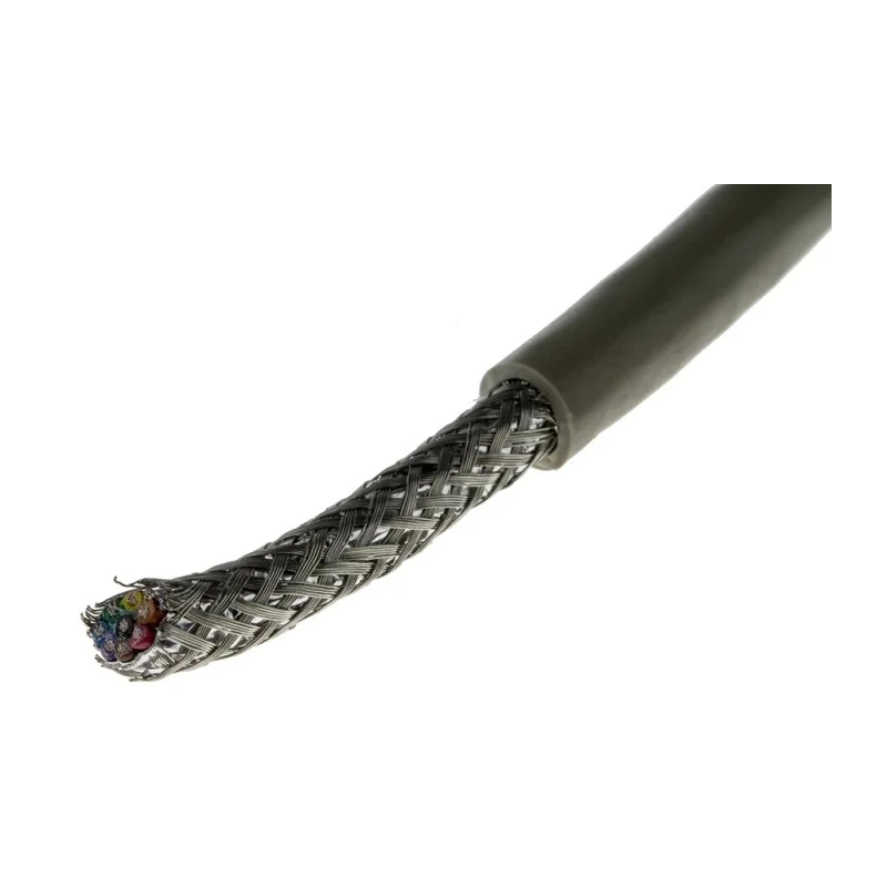 Alpha Wire Pro-Tekt Series Data Cable 8 Cores 1.23 mm² 50 m Grey Sheath Polyvinyl Chloride B957084 GE321