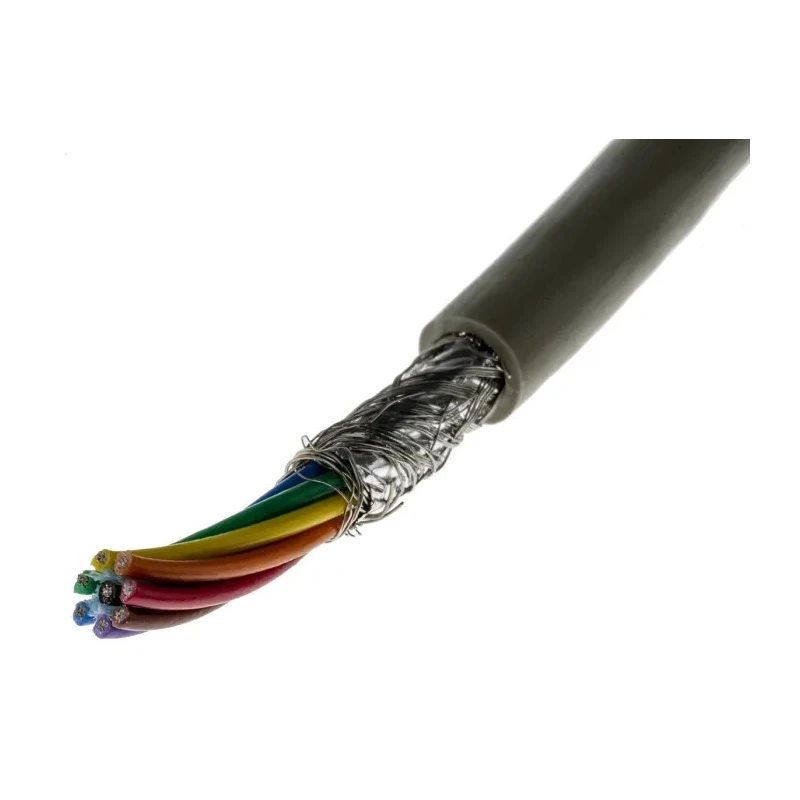 Alpha Wire Pro-Tekt Series Data Cable 8 Cores 1.23 mm² 50 m Grey Sheath Polyvinyl Chloride B957084 GE321