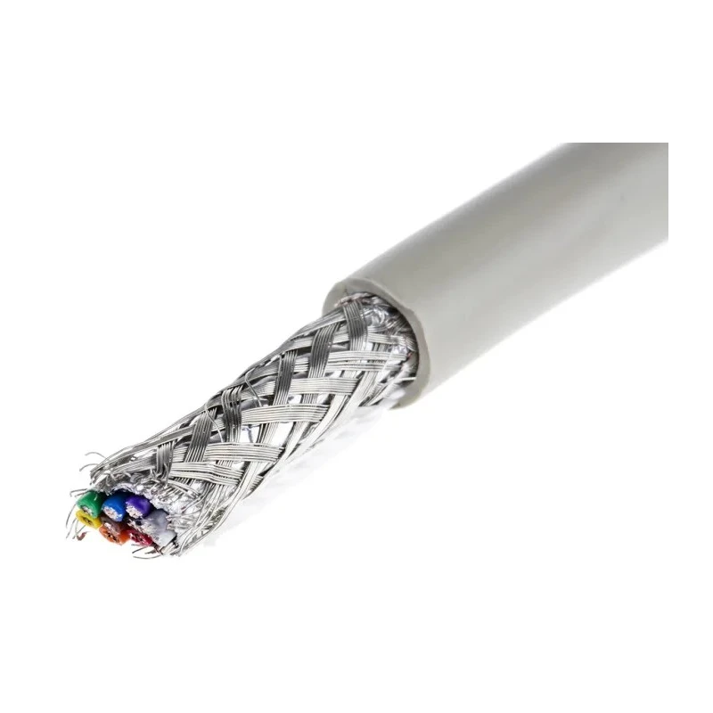 Alpha Wire Pro-Tekt Series Data Cable 10 Cores 0.23 mm² 50 m Grey Sheath Polyvinyl Chloride B953104 GE321