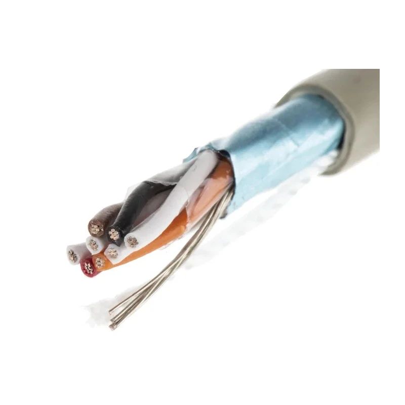 Alpha Wire Pro-Tekt Series Data Cable 4 Pairs 8 Cores 0.14 mm² 50 m Grey Sheath Polyvinyl Chloride B962042 GE321