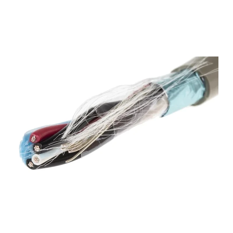 Alpha Wire Pro-Tekt Series Data Cable 2 Pairs 4 Cores 0.35 mm² 50 m Grey Sheath Polyvinyl Chloride B964022 GE321