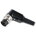 Lumberg 12 Pole Right Angle M16 DIN Plug, Threaded Cable Male, 60V AC, 3A Current, IP40 Rating WSV 120