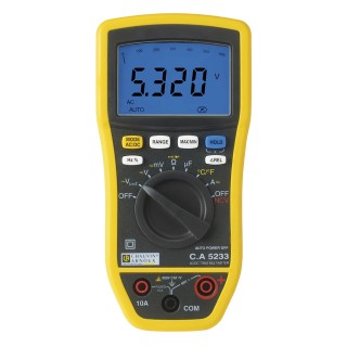 Chauvin Arnoux Handheld Digital Multimeter CA 5233 True RMS 600V CAT IV, 320g P01196733