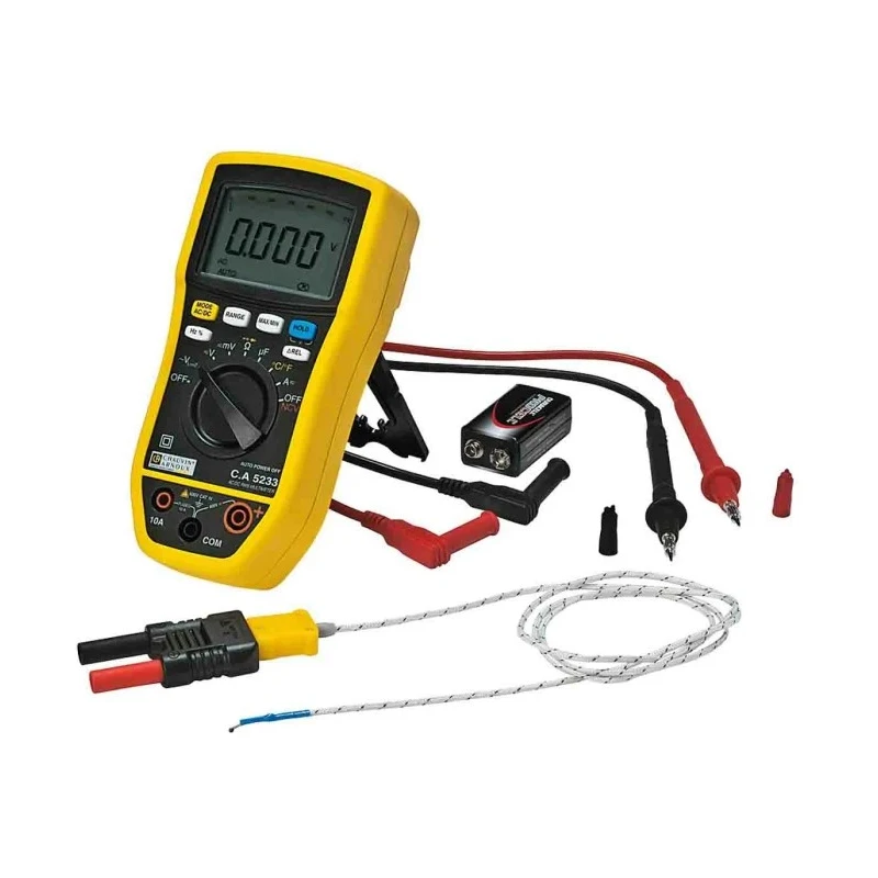 Chauvin Arnoux Handheld Digital Multimeter CA 5233 True RMS 600V CAT IV, 320g P01196733