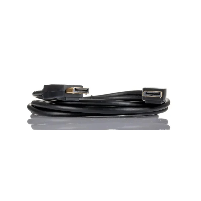 RS PRO Male DisplayPort to Male DisplayPort Cable, 2 m, Polyvinyl Chloride Jacket, Black 740-6688