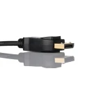 RS PRO Male DisplayPort to Male DisplayPort Cable, 2 m, Polyvinyl Chloride Jacket, Black 740-6688