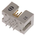 HARTING SEK 18 Series Straight Through Hole PCB Header, 6 Contacts, 2.54 mm Pitch, 2 Row, Shrouded 09185067324