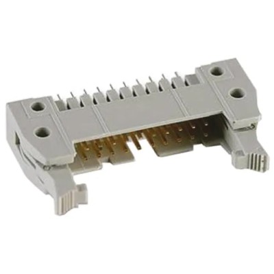 HARTING SEK 18 Series Straight Through Hole PCB Header 20 Contacts 2.54 mm Pitch 2 Row Shrouded 09185207904