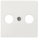 Siemens TV Aerial White 2 Outlet Flush Mount Thermoplastic Faceplate 5TG2561