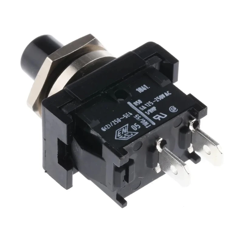 Marquardt Push Button Switch Momentary Panel SPST Black LED IP40 250 V ac 1841.1201