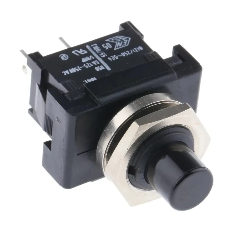 Marquardt Push Button Switch Momentary Panel SPST Black LED IP40 250 V ac 1841.1201