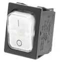 Marquardt Illuminated DPST On-Off On-Off Rocker Switch Panel, 10A, 250V AC, 28V DC, Polyamide Housing, Panel Mount 1835.3105
