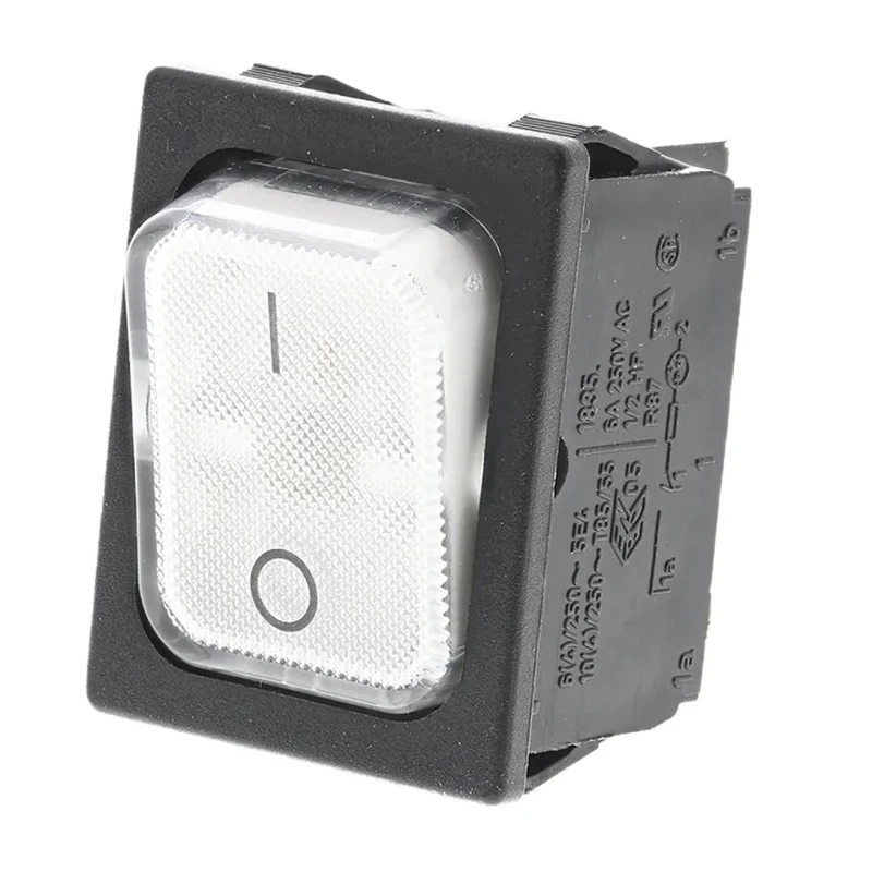 Marquardt Illuminated DPST On-Off On-Off Rocker Switch Panel, 10A, 250V AC, 28V DC, Polyamide Housing, Panel Mount 1835.3105