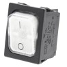 Marquardt Illuminated DPST On-Off On-Off Rocker Switch Panel, 10A, 250V AC, 28V DC, Polyamide Housing, Panel Mount 1835.3105